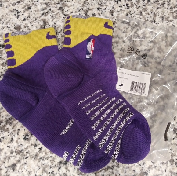 purple and gold nike socks